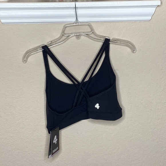 Fourlaps Vitality Sports Bra Size L Women's Black Sports Bra - Picture 5 of 8